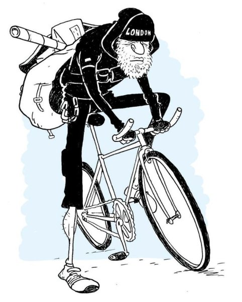 Велосипед карикатура