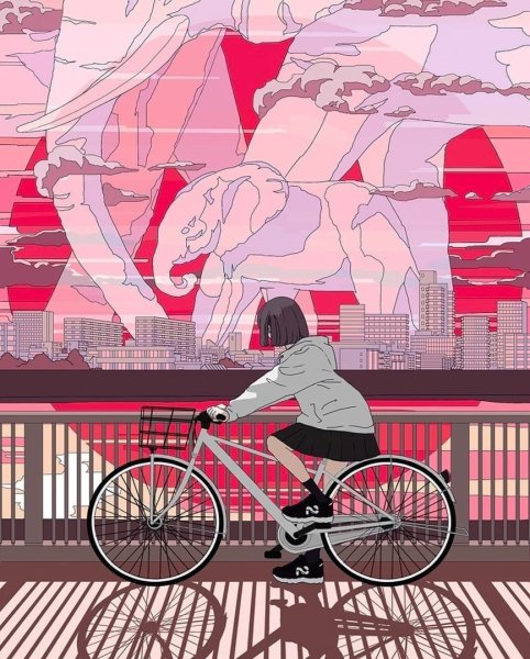 Розовые арты Эстетика