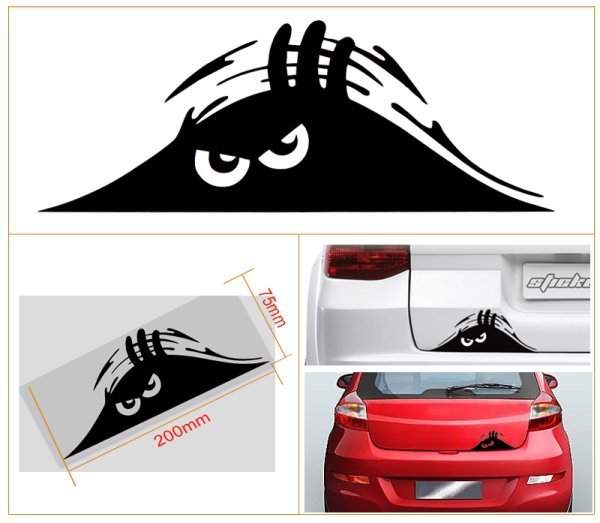 Наклейки на багажник автомобиля