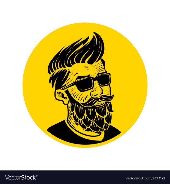 Мультяшный человек с бородой