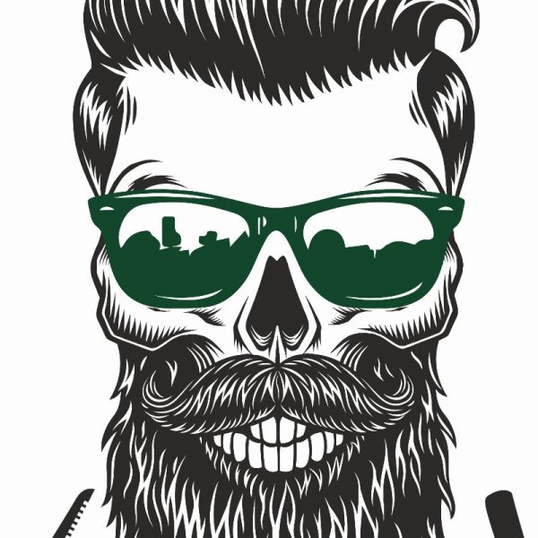 Борода силуэт