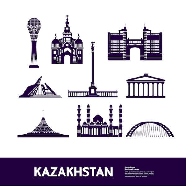 Батыр на коне вектор