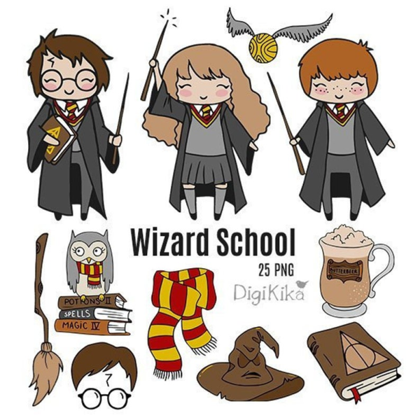 Наклейки для распечатки Гарри Поттер