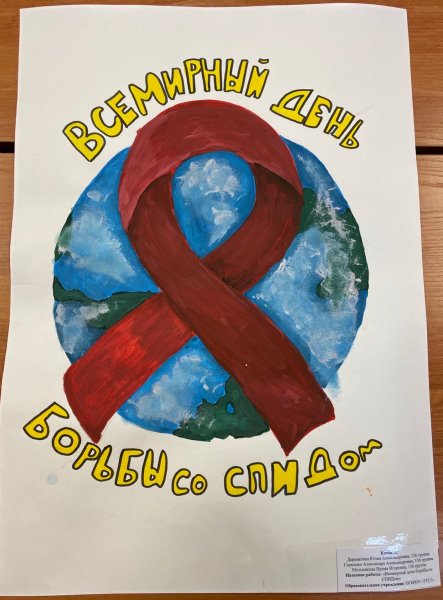 Плакат борьба со СПИДОМ