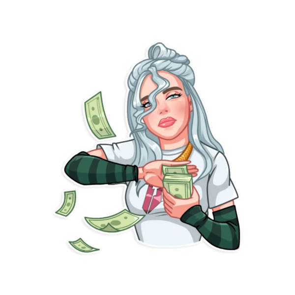 Billie Eilish. Stickers