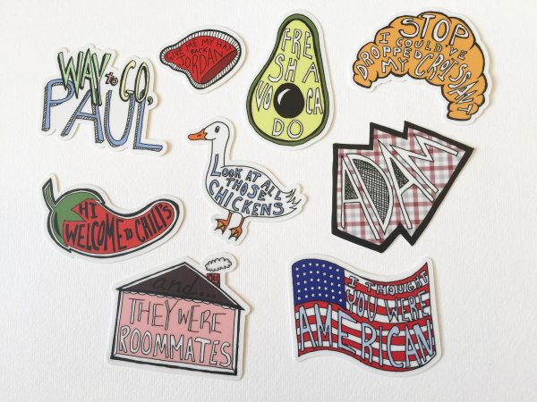 Стикеры Эстетика в американском стиле