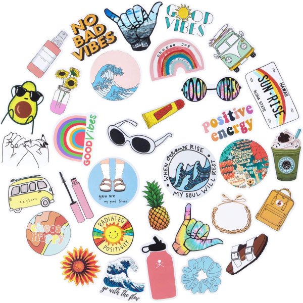 Наклейки в стиле ретро