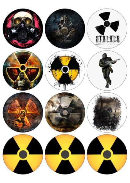 Стикеры сталкер наклейки