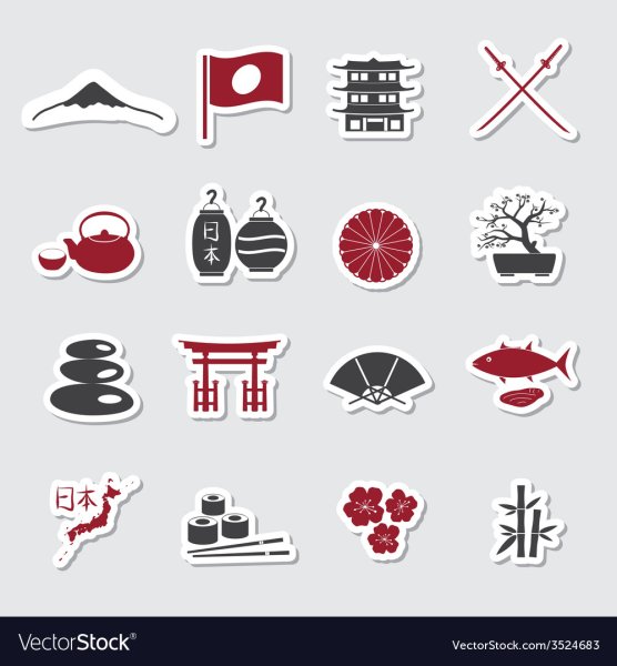 Наклейки на тему Япония