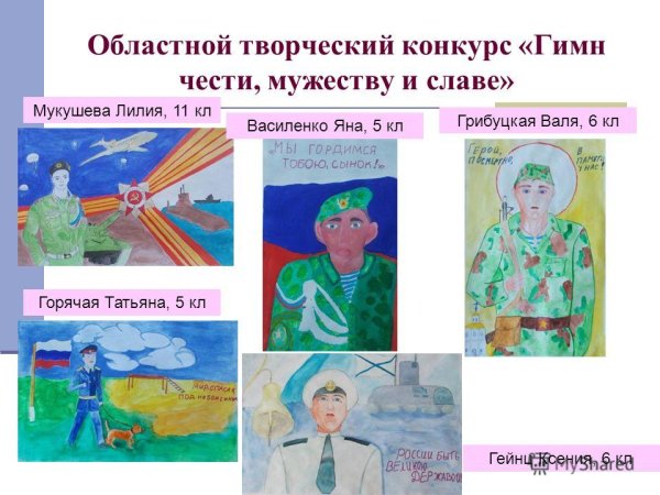 Плакат гимн чести мужеству и славе