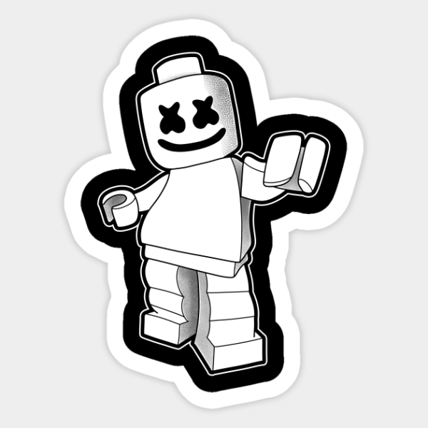 Стикер ФОРТНАЙТ маршмеллоу