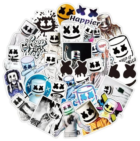 Наклейки маршмеллоу