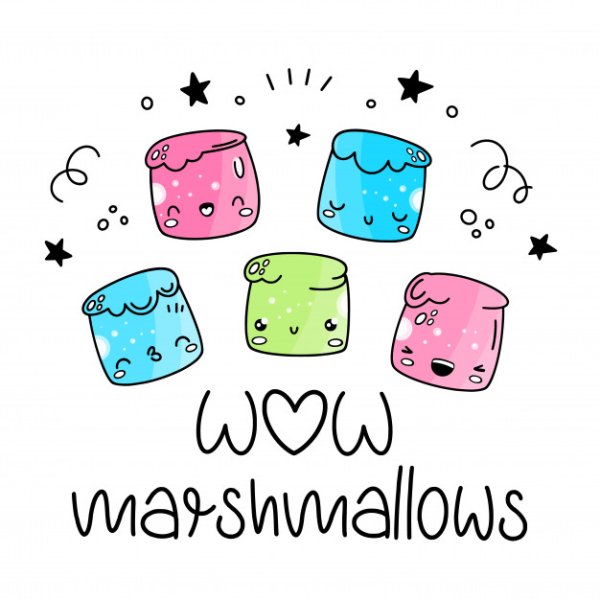 Трафарет маршмеллоу