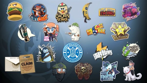 Наклейки из игр