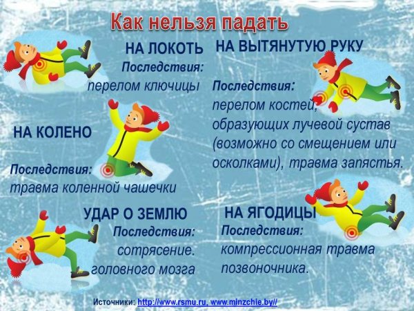 Осторожно гололед для детей