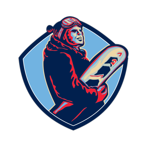 Сноуборд значок