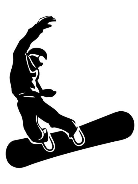 Наклейка сноубордист