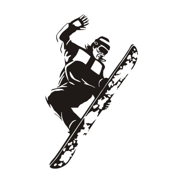 Наклейка сноубордиста