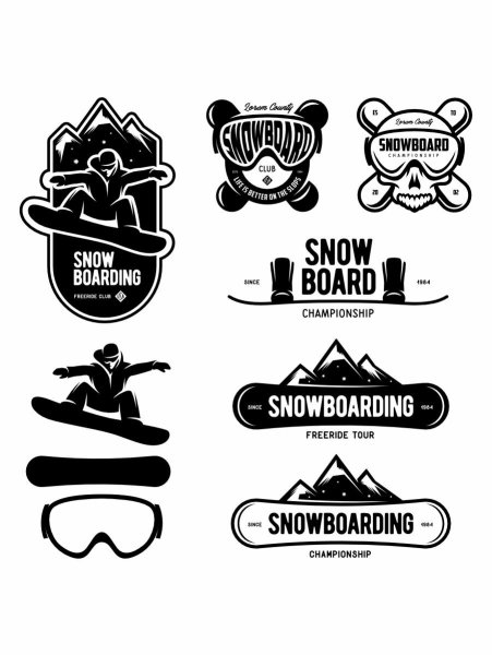 Тату сноуборд эскиз