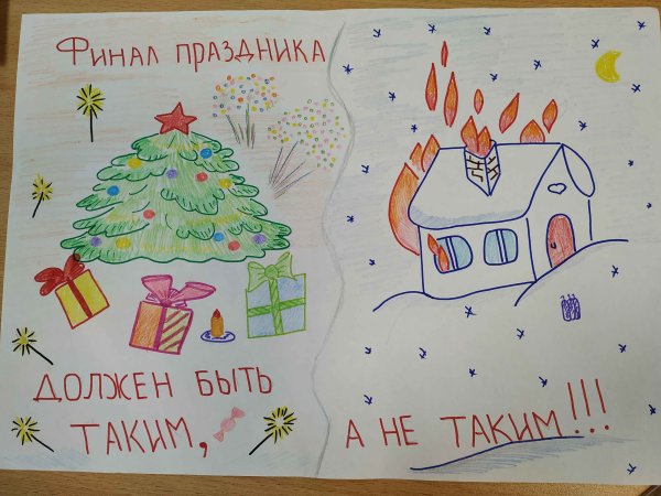 Конкурс рисунков безопасный новый год