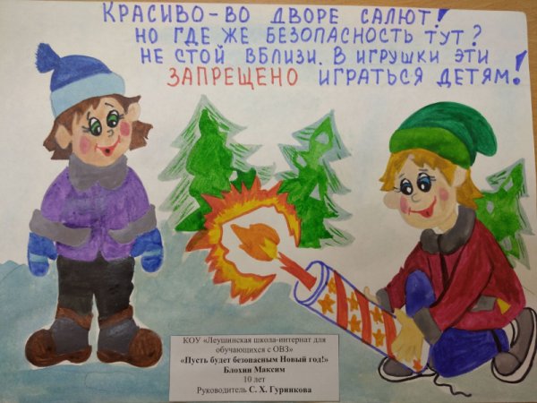 Рисунки на тему безопасная елка