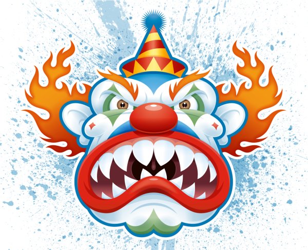 КРАСТИ клоун Стикеры