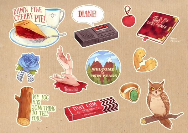 Стикеры Twin Peaks