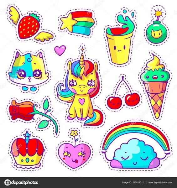 Стикеры красивые и яркие