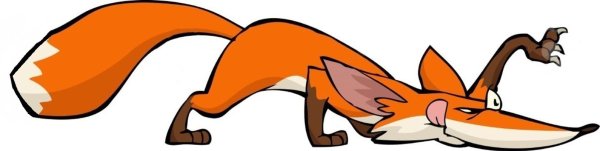 Лиса крадется для детей