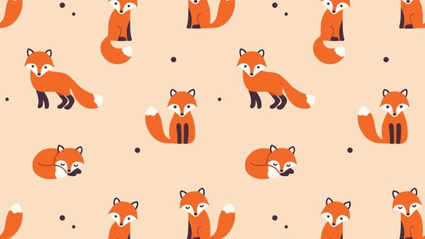 Фон с лисичками