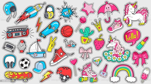 Наклейки для девочек и мальчиков