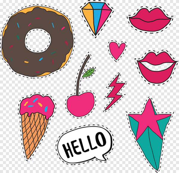 Наклейки цветные