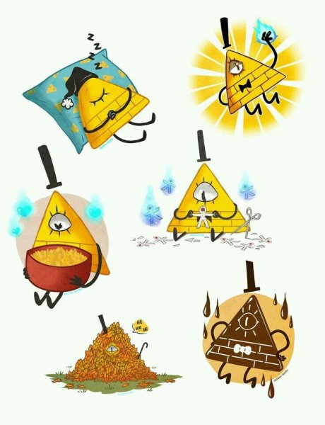 Наклейки Гравити Фолз Билл