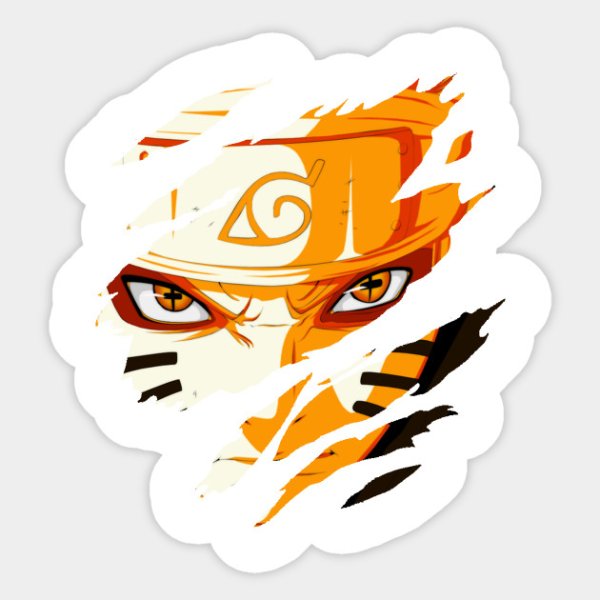 Наруто арт наклейка
