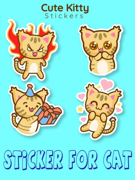 Наклейки коты