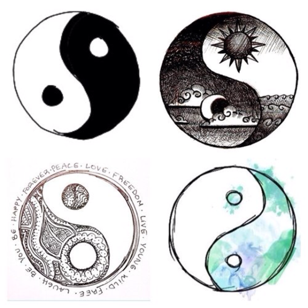 Символы Инь Ян Дэн