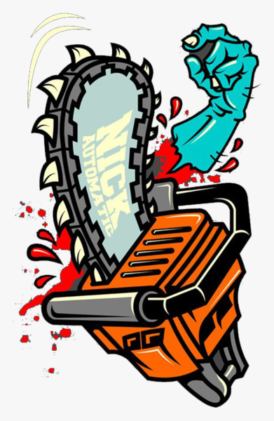 Бензопила нарисованная