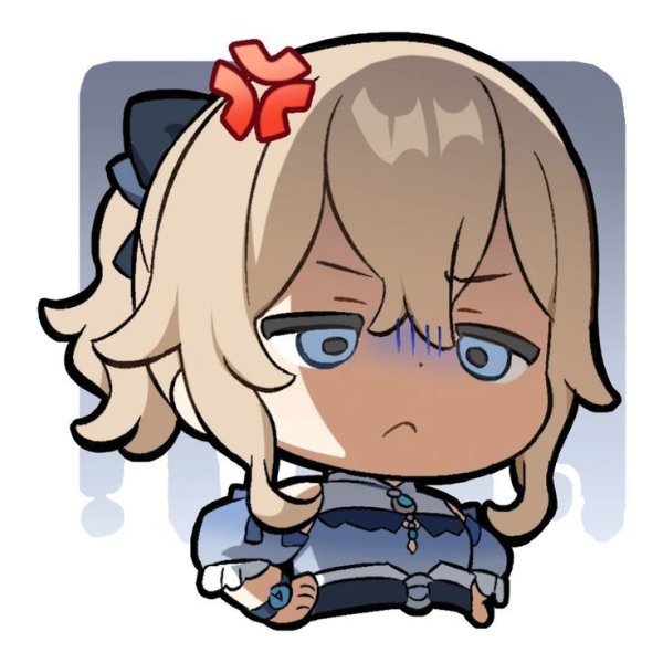 Эмбер Геншин Чиби стикер