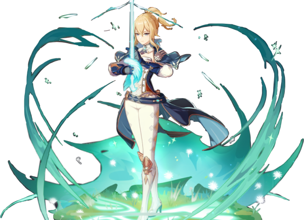 Альбедо Чиби Стикеры Геншин Импакт