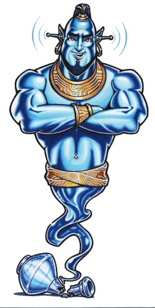 Джин мультик алладин