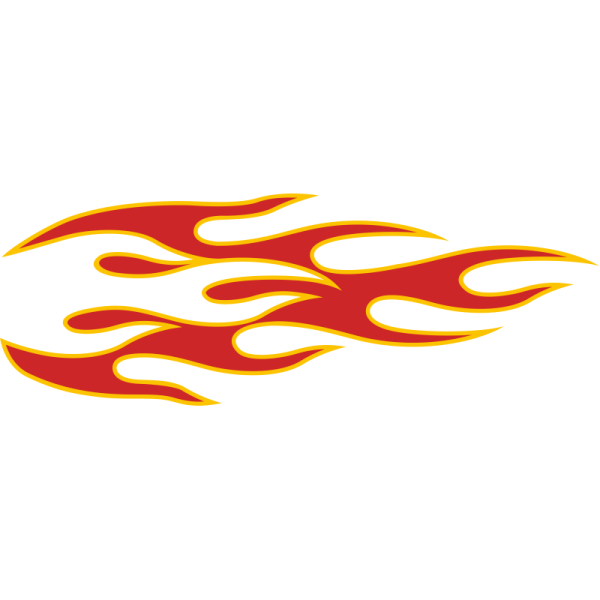 Наклейка огонь на машину