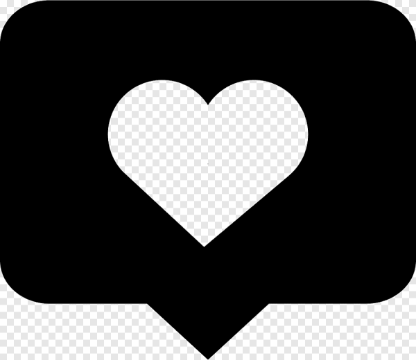 Значок инстаграмма в сердечке