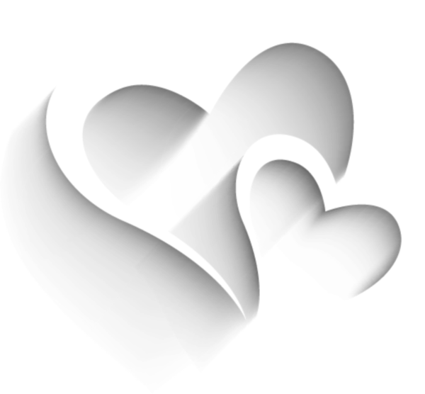 Белое сердечко