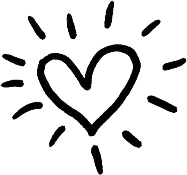 Сердечко с лучиками