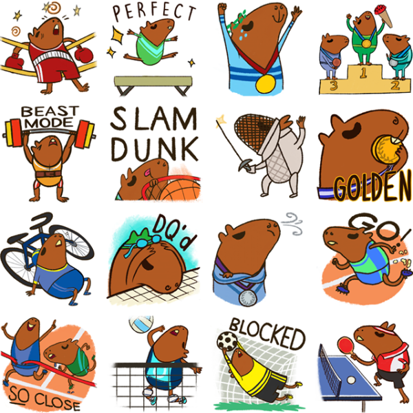 Капибара Стикеры ВК