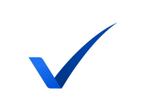 Значок синяя галочка