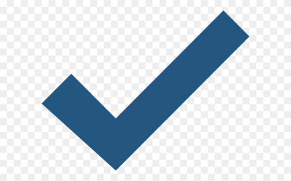 Иконка галочка синяя