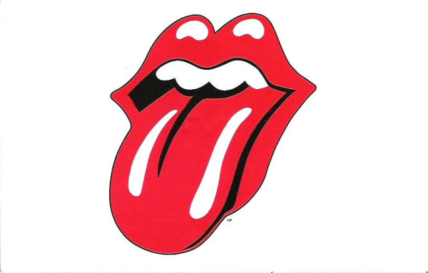 Наклейка губы с языком