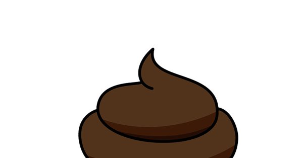 Какашка на прозрачном фоне