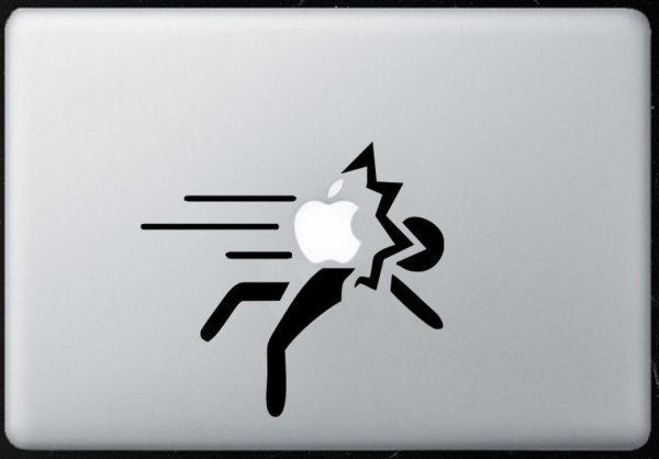 Наклейка на крышку ноутбука вектор